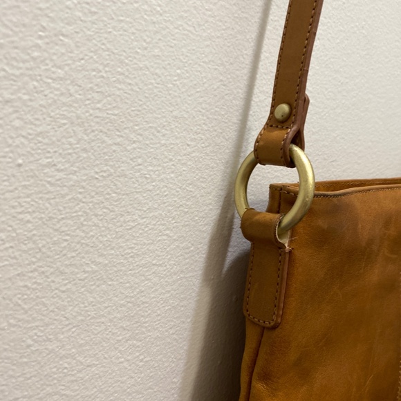 VINTAGE Leather Handmade Arnold Churgin Cross Body Bag - Picture 6 of 7